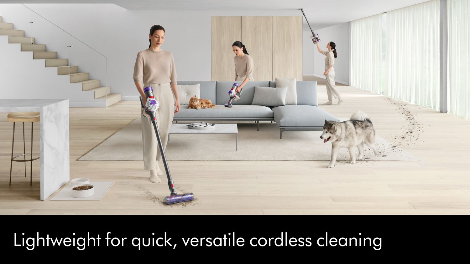 Dyson V8 Absolute Cordless Vacuum Cleaner | Powerful & Lightweight | Silver/Yellow & Silver/Nickel