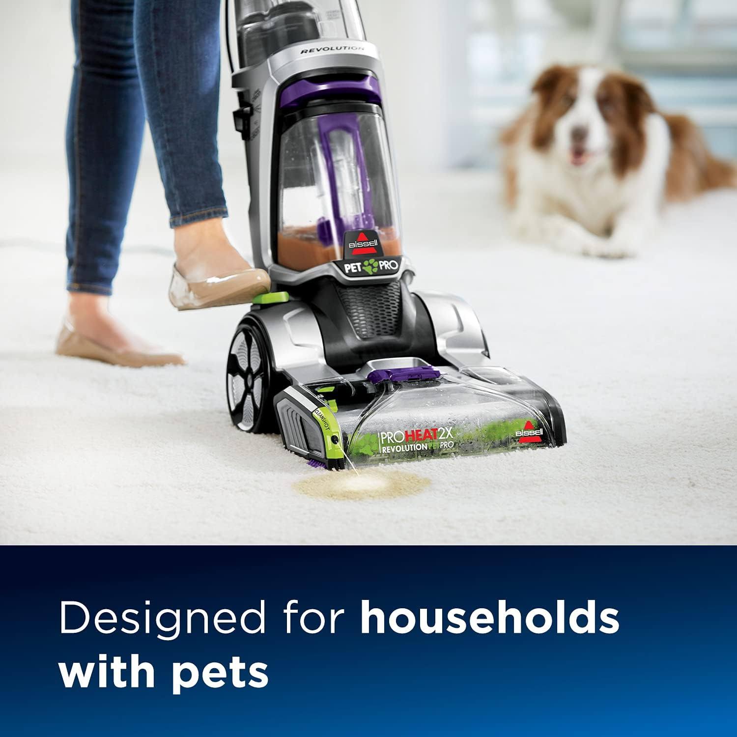 BISSELL ProHeat 2X Revolution Pet Pro Carpet Cleaner – Purple/Black